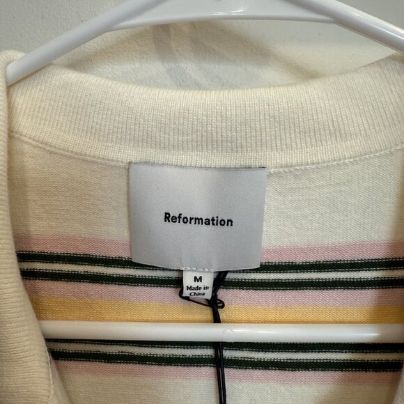 REFORMATION Hadley Cotton Polo Sweater Dress - Picture 4 of 6